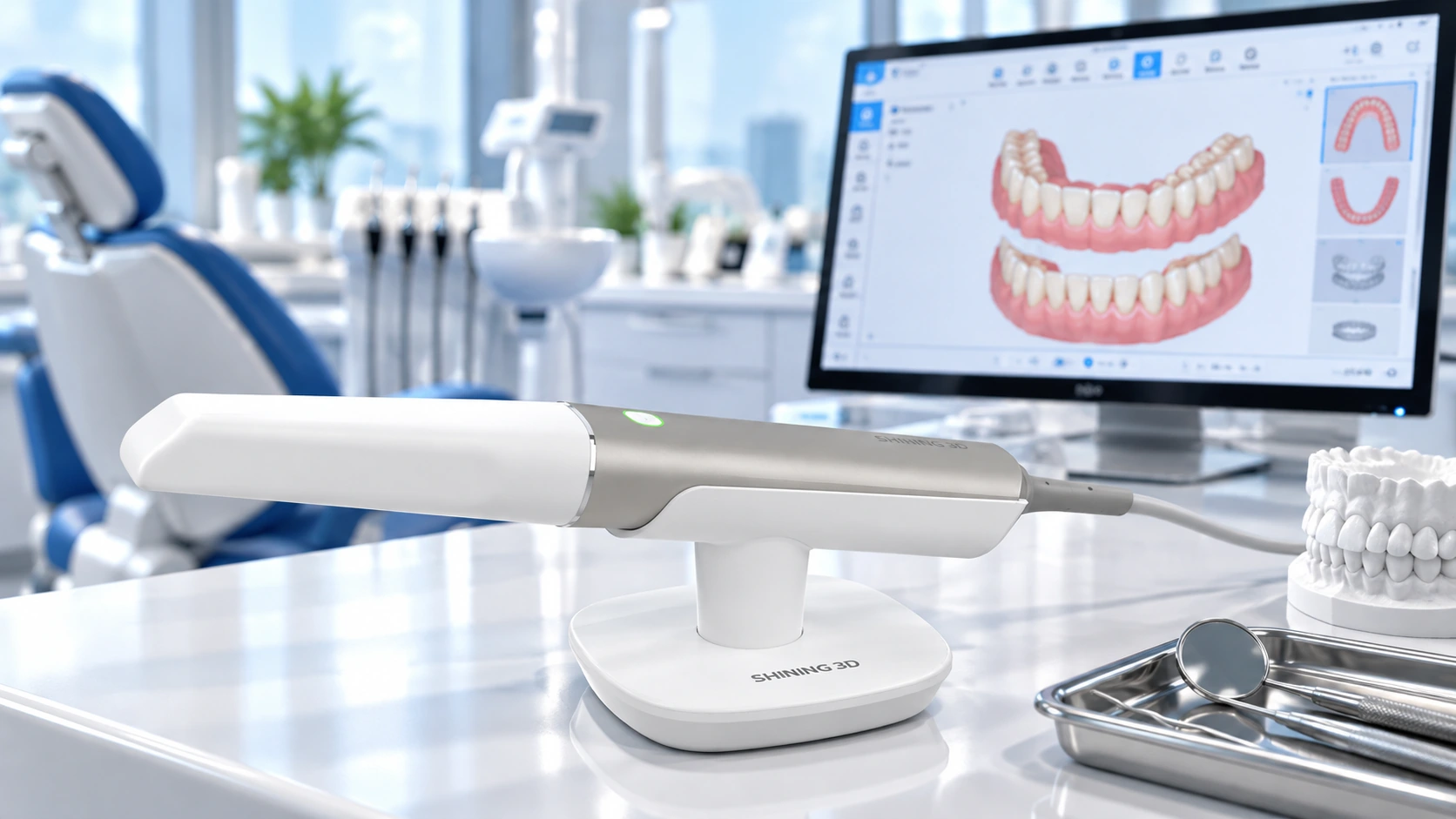 SHINING 3D Aoralscan Elite ağız içi tarama teknolojisi